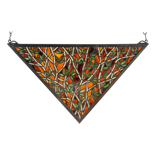 Meyda Tiffany 21.5W X 12"H Bamboo Stained Glass Window" 38472